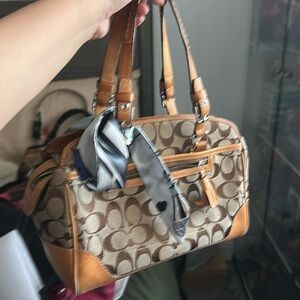 Coach Brown Monogram Mini